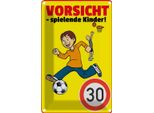Vianmo Insegna Di Latta 30X20 Cm Vorsicht Spielende Kinder 30Kmh