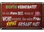 Vianmo Insegna Di Latta 20X30 Cm Achtung Verheiratet Ist Mann