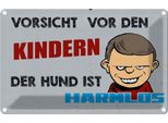 Vianmo Insegna Di Latta 20X30 Cm Vorsicht Vor Kinder Hund Harmlos