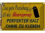 Vianmo Insegna Di Latta 12X18 Cm Gute Beziehung Wie Haarspray
