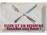 Vianmo Insegna Di Latta 20X30 Cm Essen Ist Ein BefüRfnis Kunst