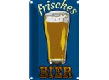 Vianmo Insegna Di Latta 30X20 Cm Alkohol Frisches Bier Bierglas
