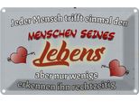 Vianmo Insegna Di Latta 20X30 Cm Jeder Mensch Trifft Einmal Den