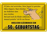 Vianmo Insegna Di Latta 12X18 Cm GlüCkwunsch Zum 50.Geburtstag