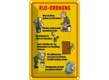 Vianmo Insegna Di Latta 30X20 Cm Klo Ordnung Im Sitzen Pinkeln
