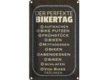 Vianmo Insegna Di Latta 30X20 Cm Der Perfekte Bikertag BiíKe