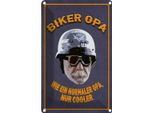 Vianmo Insegna Di Latta 30X20 Cm Biker Opa Wie Ein Normaler Opa