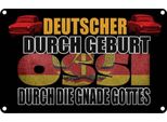 Vianmo Insegna Di Latta 20X30 Cm Deutscher Durch Geburt Ossi