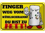 Vianmo Insegna Di Latta 20X30 Cm Finger Weg Vom KüHlschrank Du