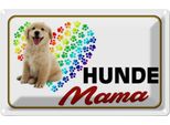 Vianmo Insegna Di Latta 20X30 Cm Hunde Mama Herz