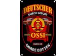 Vianmo Insegna Di Latta 18X12 Cm Deutscher Durch Geburt Ossi