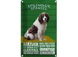 Vianmo Insegna Di Latta 30X20 Cm Springer Spaniel Hund ZäRtlich