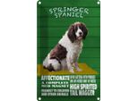 Vianmo Insegna Di Latta 30X20 Cm Springer Spaniel Hund Friendly