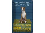 Vianmo Insegna Di Latta 30X20 Cm Staffordshire Bullterrier Hund