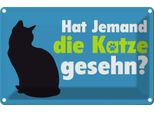 Vianmo Insegna Di Latta 20X30 Cm Hat Jemand Die Katze Gesehn