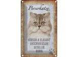 Vianmo Insegna Di Latta 18X12 Cm Perserkatze Katze HüBsch