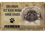 Vianmo Insegna Di Latta 20X30 Cm Pekinesen Hund Ohne Kein Heim