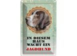 Vianmo Insegna Di Latta 30X20 Cm Hund In Diesem Haus Wacht Ein Jagdhund