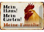 Vianmo Insegna Di Latta 20X30 Cm Tiere Huhn Mein Haus Garten Familie