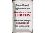 Vianmo Insegna Di Latta 30X20 Cm Jeder Mensch Trifft Einmal Den