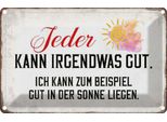 Vianmo Insegna Di Latta 20X30 Cm Jeder Kann Irgendwas Gut Sonne