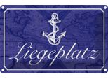 Vianmo Insegna Di Latta 20X30 Cm Liegeplatz Anker Segel Boot