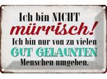 Vianmo Insegna Di Latta 20X30 Cm Ich Bin Nicht MüRrisch Bin Nur