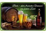Vianmo Insegna Di Latta 20X30 Cm Bier Frischer Genuss Zu Jeder Zeit