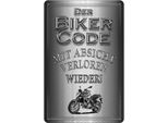 Vianmo Insegna Di Latta 18X12 Cm Motorrad Biker Code Mit Absicht