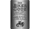Vianmo Insegna Di Latta 30X20 Cm Motorrad Biker Code Man Lebt Nur Einmal