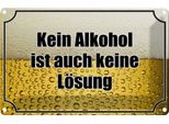 Vianmo Insegna Di Latta 20X30 Cm Bier Kein Alkohol Keine LöSung