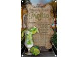 Vianmo Insegna Di Latta 18X12 Cm Rezept Mojito Zutaten Limette Minze