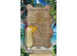 Vianmo Insegna Di Latta 30X20 Cm Rezept Pina Colada Zutaten Rum Ananas