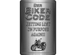 Vianmo Insegna Di Latta 18X12 Cm Motorrad Biker Code Getting Lost On