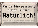 Vianmo Insegna Di Latta 20X30 Cm Was Im BüRo Passiert Bleibt Im
