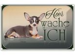 Vianmo Insegna Di Latta 20X30 Cm Hund Welsh Corgi Hier Wache Ich