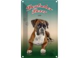 Vianmo Insegna Di Latta 30X20 Cm Hund Deutscher Boxer 1895