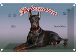 Vianmo Insegna Di Latta 12X18 Cm Hund Dobermann 1850 Deutschland