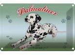 Vianmo Insegna Di Latta 12X18 Cm Hund Dalmatiner 1769 Frankreich