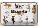 Vianmo Insegna Di Latta 20X30 Cm Katze Hunde Yoga