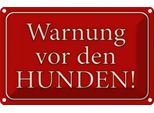 Vianmo Insegna Di Latta 20X30 Cm Warnung Vor Den Hunden