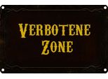Vianmo Insegna Di Latta 12X18 Cm Verbotene Zone