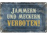 Vianmo Insegna Di Latta 12X18 Cm Jammern Und Meckern Verboten
