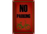 Vianmo Insegna Di Latta 30X20 Cm Fahrrad No Parking