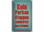 Vianmo Insegna Di Latta 30X20 Cm Kein Parken Stoppen Halteverbot