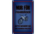 Vianmo Insegna Di Latta 18X12 Cm Parken Nur FüR FahrräDer Sicher Sie Ihr