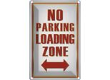 Vianmo Insegna Di Latta 30X20 Cm No Parking Loading Zone