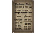 Vianmo Insegna Di Latta 18X12 Cm Bathroom Rules Ladies Gentlemen