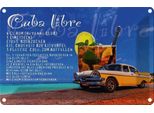 Vianmo Insegna Di Latta 20X30 Cm Cuba Libre Rezept Rum Alkohol