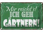 Vianmo Insegna Di Latta 20X30 Cm Mir Reicht`S Ich Geh GäRtnern